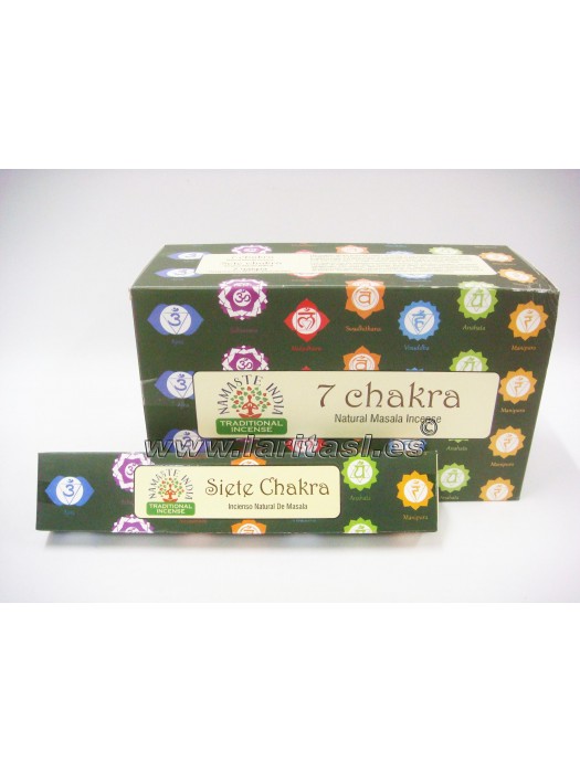 Incenso Namaste India 7 Chakras 15gr (12x15gr)